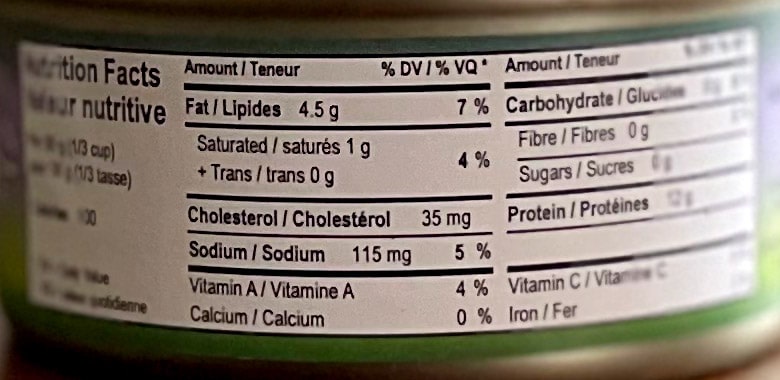 nutrition canned sockeye salmon