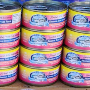 canned smoked pink salmon